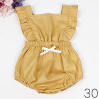 Load image into Gallery viewer, Baby Girls Flower Polka dots Print Rompers Wholesale 491613537
