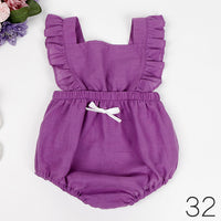 Load image into Gallery viewer, Baby Girls Flower Polka dots Print Rompers Wholesale 491613537
