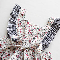 Load image into Gallery viewer, Baby Girls Flower Polka dots Print Rompers Wholesale 491613537
