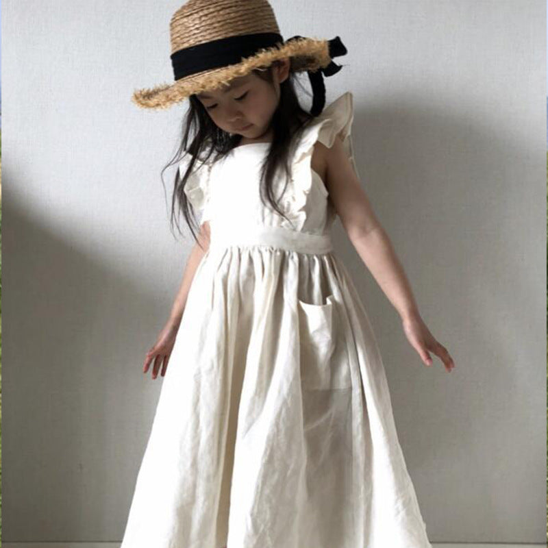 Baby Kid Girls Solid Color Dresses Wholesale 230323362