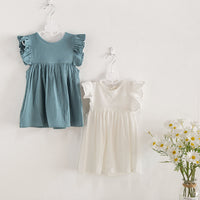 Load image into Gallery viewer, Baby Kid Girls Solid Color Dresses Wholesale 230323363
