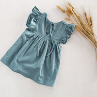 Load image into Gallery viewer, Baby Kid Girls Solid Color Dresses Wholesale 230323363
