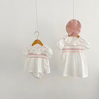 Load image into Gallery viewer, Baby Girls Color-blocking Rompers Wholesale 230323405
