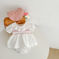 Load image into Gallery viewer, Baby Girls Color-blocking Rompers Wholesale 230323405
