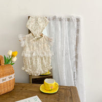 Load image into Gallery viewer, Baby Kid Girls Flower Lace Embroidered Print Rompers Wholesale 230323408
