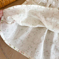 Load image into Gallery viewer, Baby Kid Girls Flower Lace Embroidered Print Rompers Wholesale 230323408
