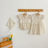 Load image into Gallery viewer, Baby Kid Girls Flower Lace Embroidered Print Rompers Wholesale 230323408
