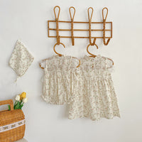 Load image into Gallery viewer, Baby Kid Girls Flower Lace Embroidered Print Rompers Wholesale 230323408
