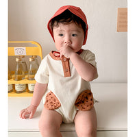 Load image into Gallery viewer, Baby Unisex Letters Color-blocking Cartoon Print Rompers Wholesale 230323418

