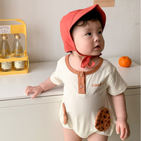 Load image into Gallery viewer, Baby Unisex Letters Color-blocking Cartoon Print Rompers Wholesale 230323418
