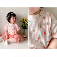 Load image into Gallery viewer, Baby Girls Flower Print Rompers Wholesale 230323423
