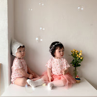 Load image into Gallery viewer, Baby Girls Flower Print Rompers Wholesale 230323423
