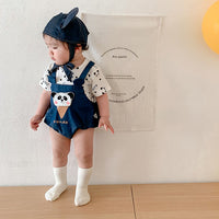 Load image into Gallery viewer, Baby Unisex Letters Animals Cartoon Print Rompers Wholesale 230323433
