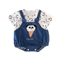 Load image into Gallery viewer, Baby Unisex Letters Animals Cartoon Print Rompers Wholesale 230323433

