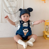 Load image into Gallery viewer, Baby Unisex Letters Animals Cartoon Print Rompers Wholesale 230323433
