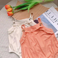 Load image into Gallery viewer, Baby Girls Solid Color Rompers Wholesale 230323456
