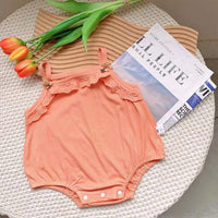 Load image into Gallery viewer, Baby Girls Solid Color Rompers Wholesale 230323456
