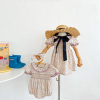 Load image into Gallery viewer, Baby Kid Girls Flower Print Rompers Wholesale 230323519
