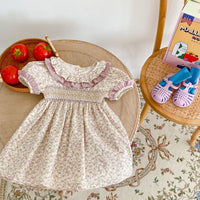 Load image into Gallery viewer, Baby Kid Girls Flower Print Rompers Wholesale 230323519
