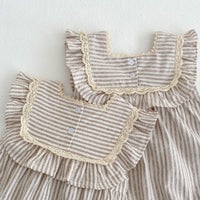 Load image into Gallery viewer, Baby Kid Girls Striped Rompers And Dresses Wholesale 230323520
