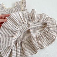 Load image into Gallery viewer, Baby Kid Girls Striped Rompers And Dresses Wholesale 230323520
