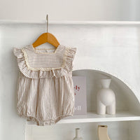 Load image into Gallery viewer, Baby Kid Girls Striped Rompers And Dresses Wholesale 230323520
