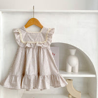 Load image into Gallery viewer, Baby Kid Girls Striped Rompers And Dresses Wholesale 230323520
