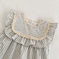 Load image into Gallery viewer, Baby Kid Girls Striped Rompers And Dresses Wholesale 230323520
