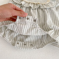 Load image into Gallery viewer, Baby Kid Girls Striped Rompers And Dresses Wholesale 230323520
