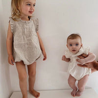 Load image into Gallery viewer, Baby Girls Solid Color Rompers Wholesale 230323527
