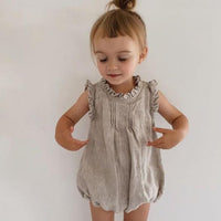 Load image into Gallery viewer, Baby Girls Solid Color Rompers Wholesale 230323527
