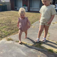 Load image into Gallery viewer, Baby Girls Solid Color Rompers Wholesale 230323527
