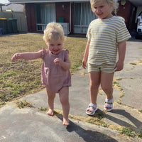 Load image into Gallery viewer, Baby Girls Solid Color Rompers Wholesale 230323527
