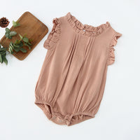 Load image into Gallery viewer, Baby Girls Solid Color Rompers Wholesale 230323527
