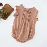 Load image into Gallery viewer, Baby Girls Solid Color Rompers Wholesale 230323527
