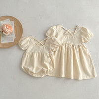 Load image into Gallery viewer, Baby Girls Solid Color Rompers Wholesale 230323552
