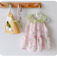 Load image into Gallery viewer, Baby Girls Flower Rompers Wholesale 230323554
