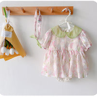 Load image into Gallery viewer, Baby Girls Flower Rompers Wholesale 230323554
