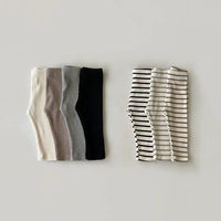 Load image into Gallery viewer, Baby Unisex Solid Color Striped Muslin&amp;Ribbed Pants Leggings Wholesale 230323557
