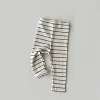 Load image into Gallery viewer, Baby Unisex Solid Color Striped Muslin&amp;Ribbed Pants Leggings Wholesale 230323557
