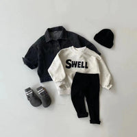 Load image into Gallery viewer, Baby Unisex Solid Color Striped Muslin&amp;Ribbed Pants Leggings Wholesale 230323557
