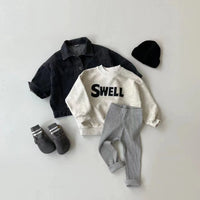 Load image into Gallery viewer, Baby Unisex Solid Color Striped Muslin&amp;Ribbed Pants Leggings Wholesale 230323557
