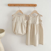 Load image into Gallery viewer, Baby Girls Solid Color Rompers Wholesale 230323564
