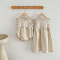 Load image into Gallery viewer, Baby Girls Solid Color Rompers Wholesale 230323564
