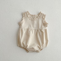 Load image into Gallery viewer, Baby Girls Solid Color Rompers Wholesale 230323564

