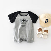 Load image into Gallery viewer, Baby Unisex Letters Color-blocking Rompers Wholesale 230323581
