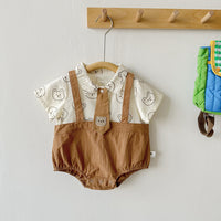 Load image into Gallery viewer, Baby Boys Cartoon Print Rompers Wholesale 230323583
