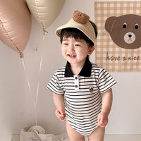Load image into Gallery viewer, Baby Unisex Striped Cartoon Rompers Wholesale 230323589

