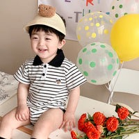 Load image into Gallery viewer, Baby Unisex Striped Cartoon Rompers Wholesale 230323589
