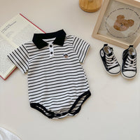 Load image into Gallery viewer, Baby Unisex Striped Cartoon Rompers Wholesale 230323589

